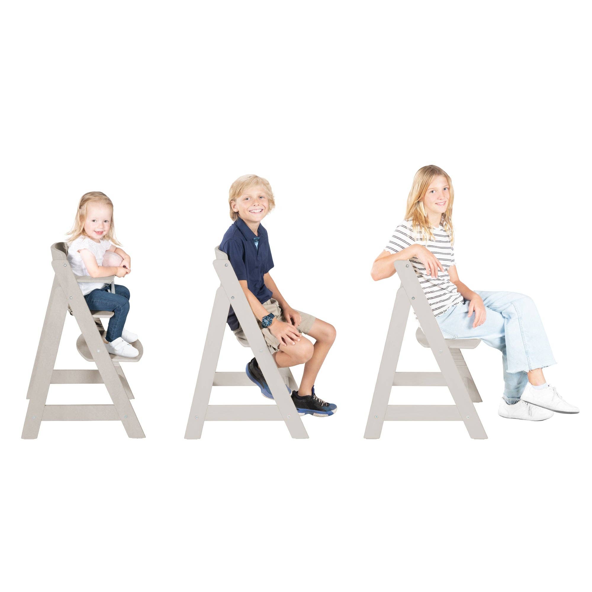 Roba Sit Up Flex stone washed – højdejusterbar børnehøjstol