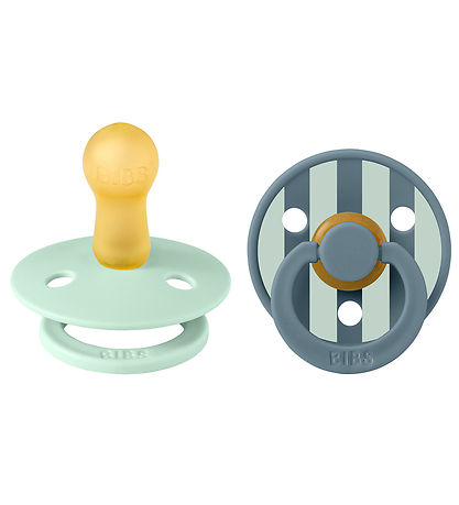 BIBS Studio Colour rund sut str. 2, latex – Nordic Mint/Petrol (2-pack)