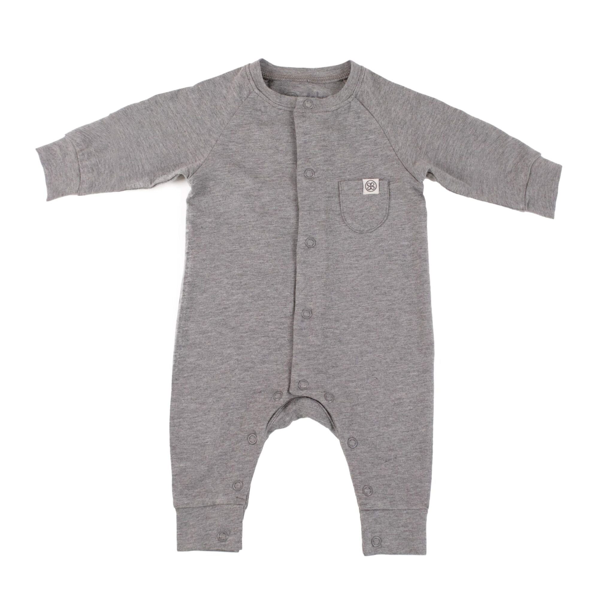 Cloby UV-Playsuit – Steingrau 62/68 – MamaMilla