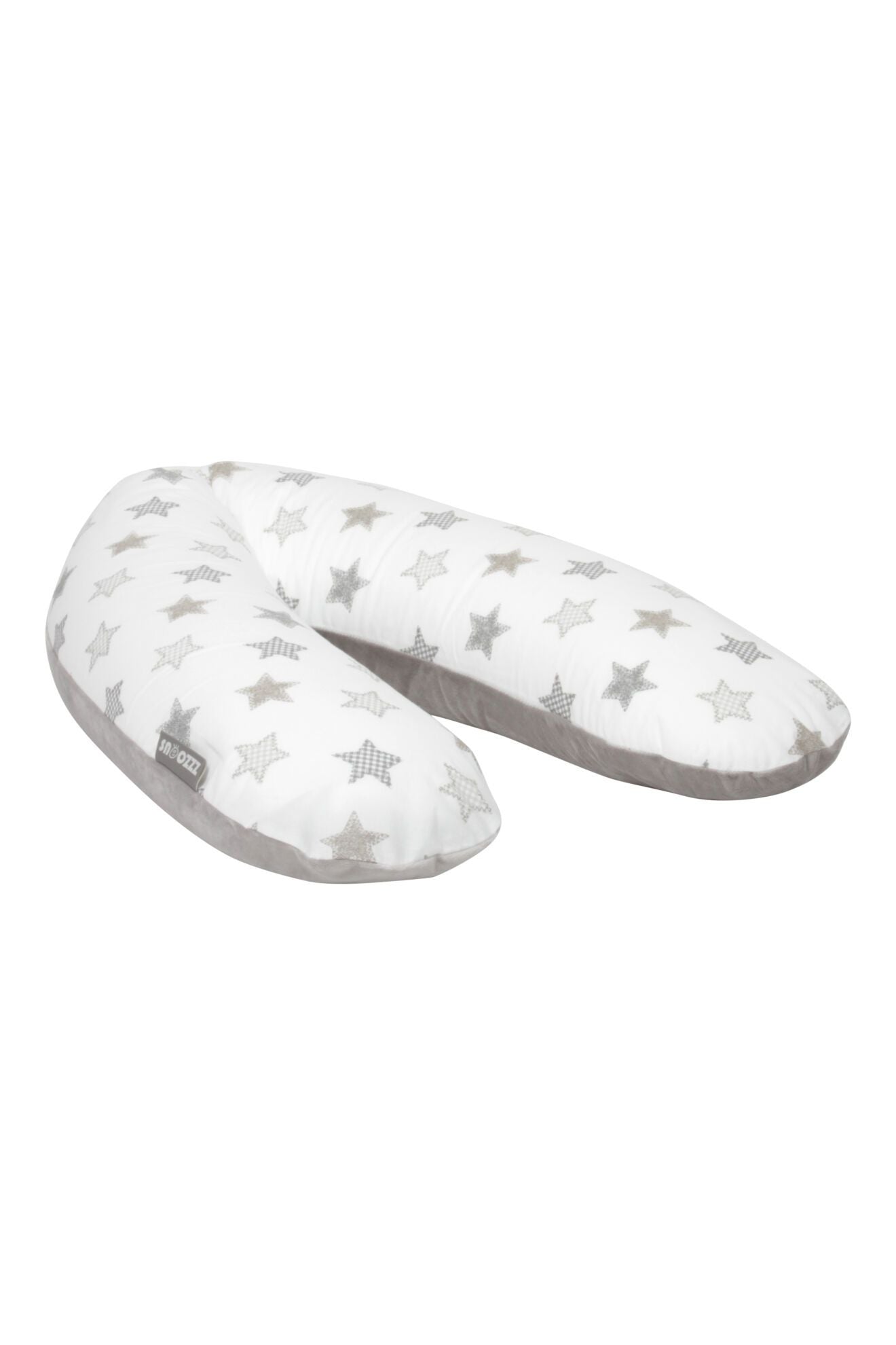 Snoozzz Zwangerschaps- & Voedingskussen - Stergrijs - Voedingskussen - MamaMilla