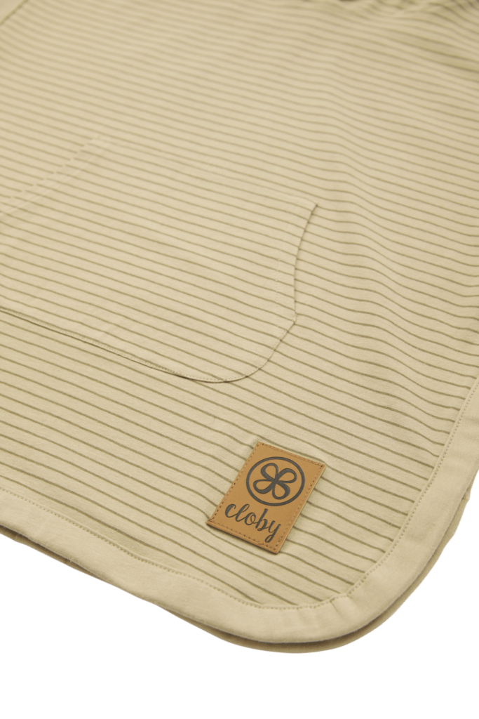 UV-Poncho – Sandy Beach/Olivgrün 1–3 Jahre – – MamaMilla