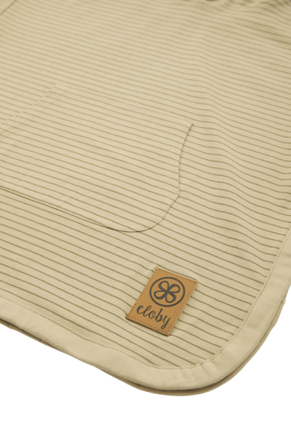 UV Poncho - Sandstrand/Olivgrön 1-3 år - - MamaMilla