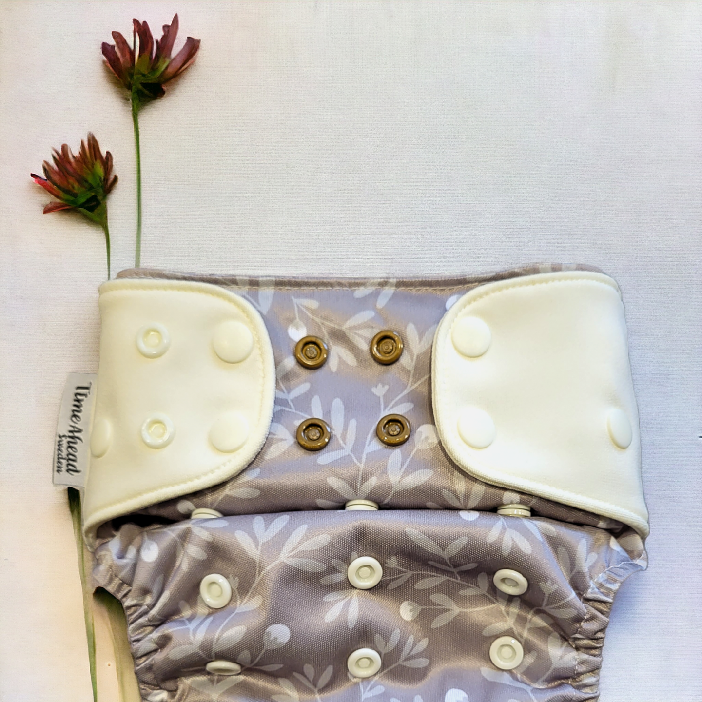 The Swedish Forest | Pocket Diaper Stretch | 5-17kg: Humleblomster blå / No inserts - - MamaMilla