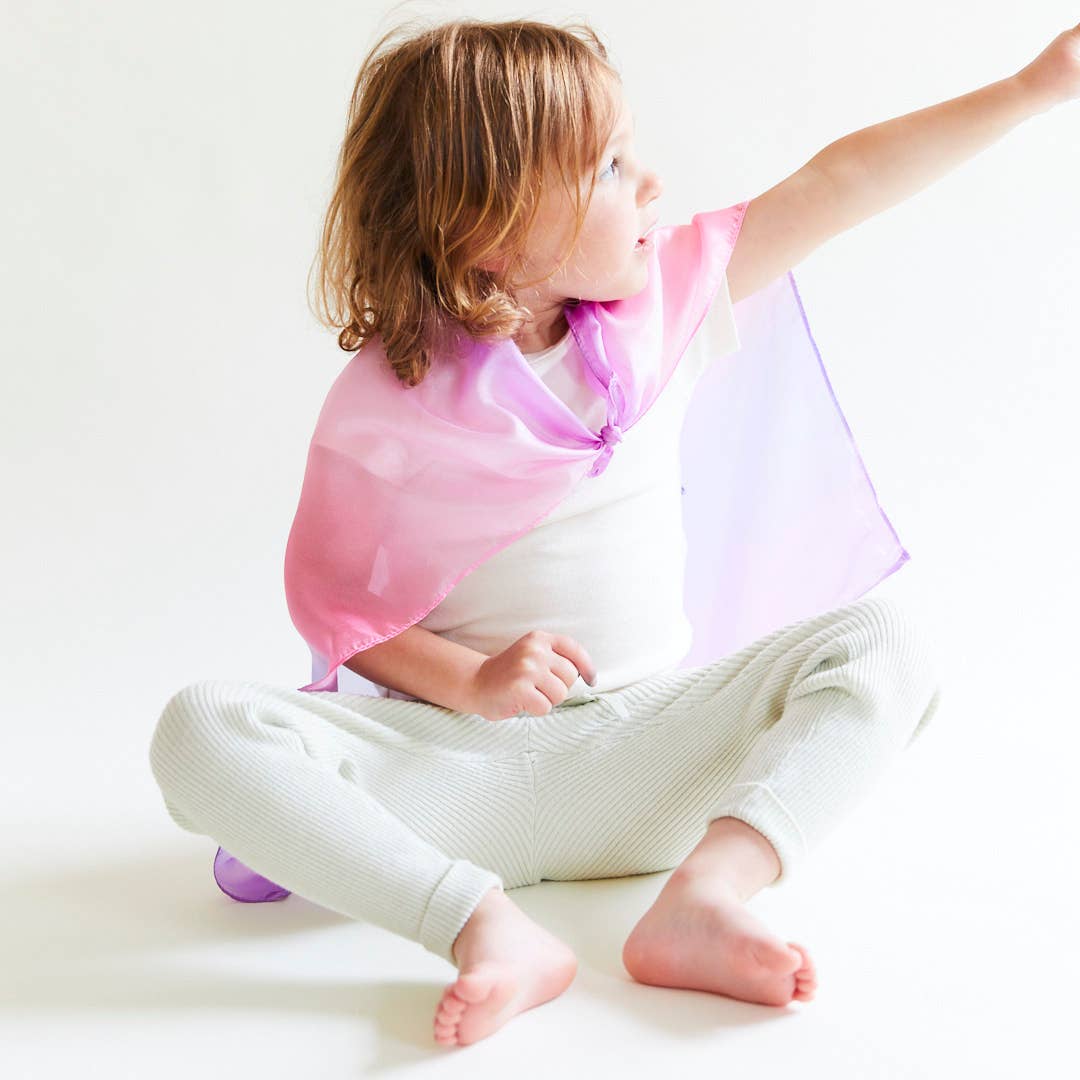 Sarahs Silk Mini Enchanted Playsilks - 100% Silk Natural, Waldorf Toys: Rainbow - - MamaMilla