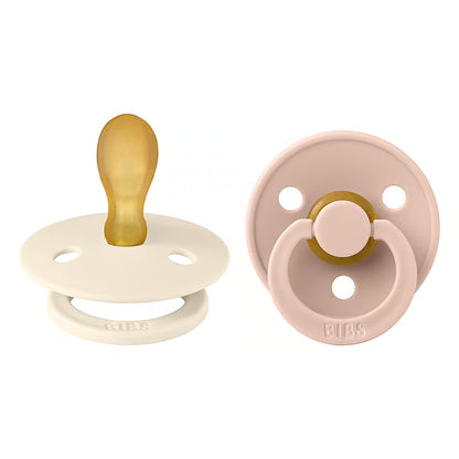 BIBS Colour symmetrisk sut str. 2, latex – Ivory/Blush (2-pak)