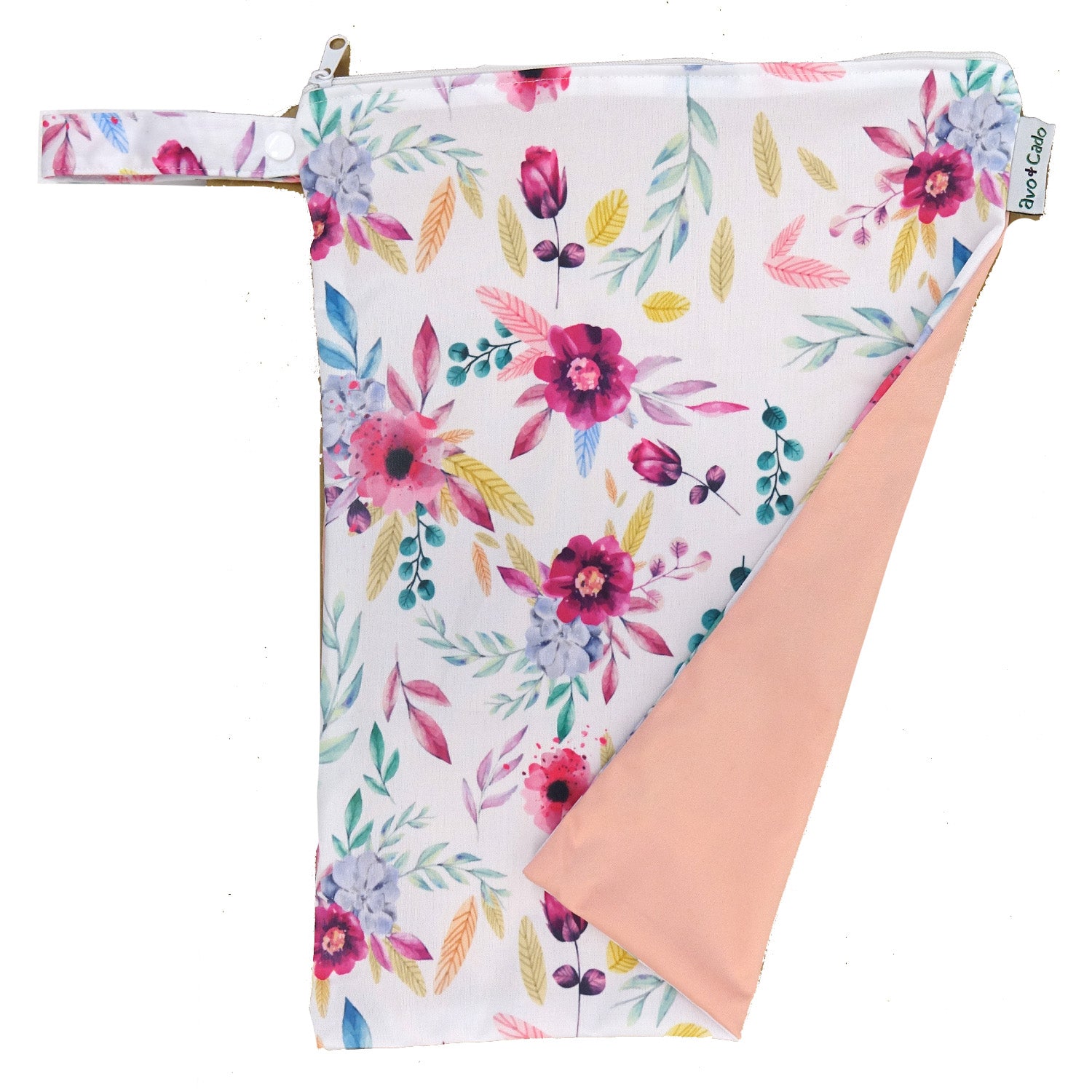 avo+cado Wetbag Medium met één kamer - Bloemen - Wetbag medium - MamaMilla