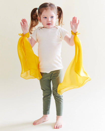 Sarahs Silk Mini Playsilks - Pretend Play 100% Natural Silk Waldorf Toys: Red - - MamaMilla