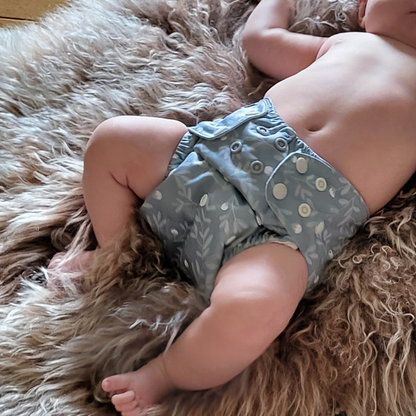 The Swedish Forest | Pocket Diaper | Slim 3-15kg: Skogssvamp / No inserts - - MamaMilla