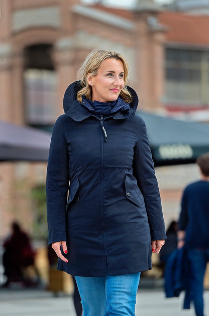 Wombat &amp; Co. KOWARI 4-in-1 Ganzjahres-Umstandsjacke/Tragejacke – Marineblau – Tragejacke – MamaMilla