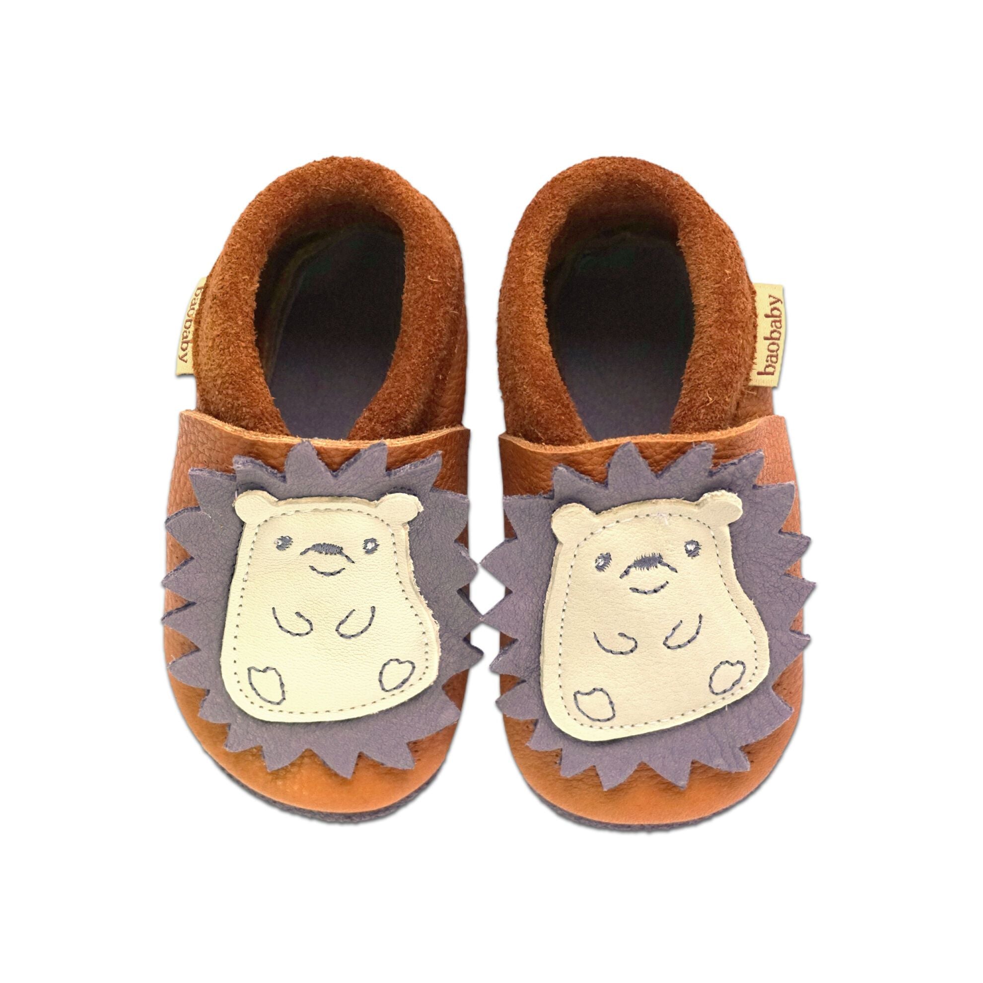 Baobaby Klassisk Babysko - Spikey Curry S - - MamaMilla