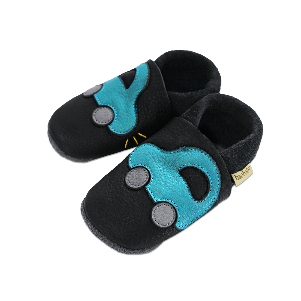 Baobaby Klassisk Babysko - Buggy Black L - - MamaMilla