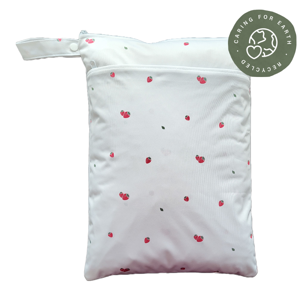 The Swedish Forest | Wetbag medium: Humleblomster grön - - MamaMilla