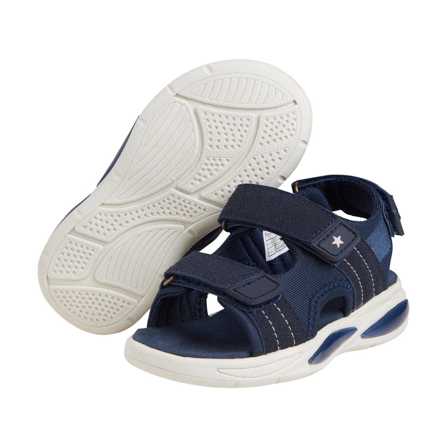 EN FANT letvægts sandaler med velcro og lys - India ink - sko - MamaMilla