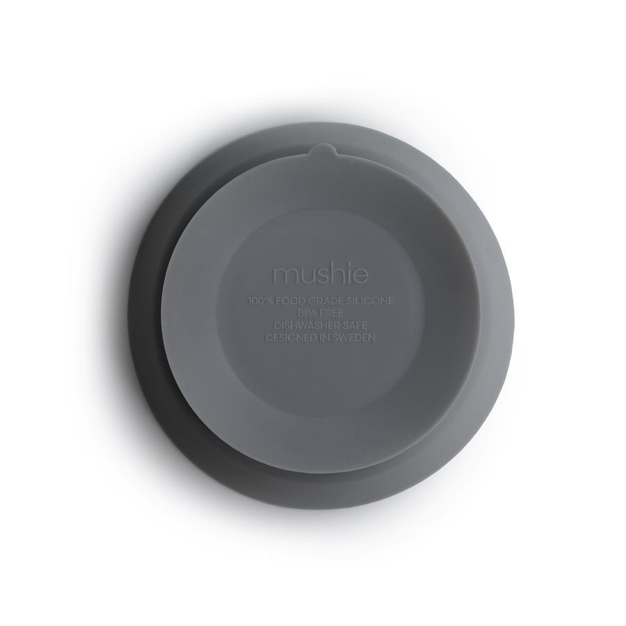 Mushie - Silikone skål - Stone - Tallerken - MamaMilla
