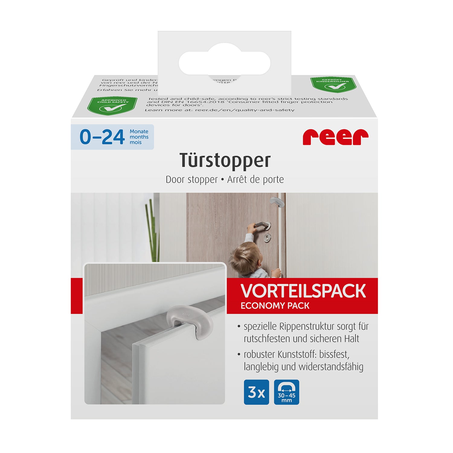 Reer Vingerbeschermer voor deur - Voor in huis - MamaMilla