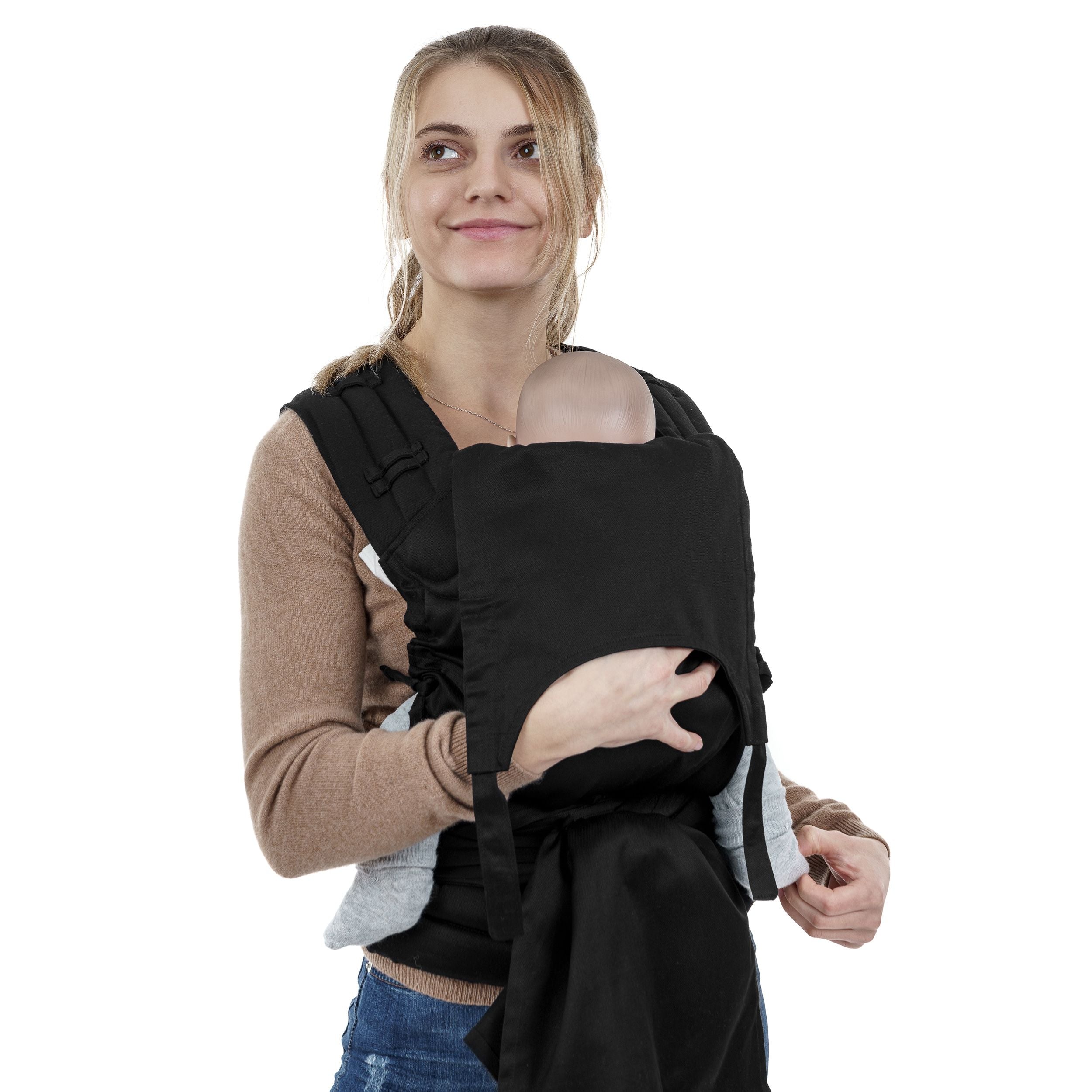 Fidella Fly Tai Bæresele - Chevron/Black - Baby - bæresele - MamaMilla