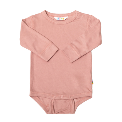 Joha body met lange mouwen in bamboe - Oudroze - Body - MamaMilla