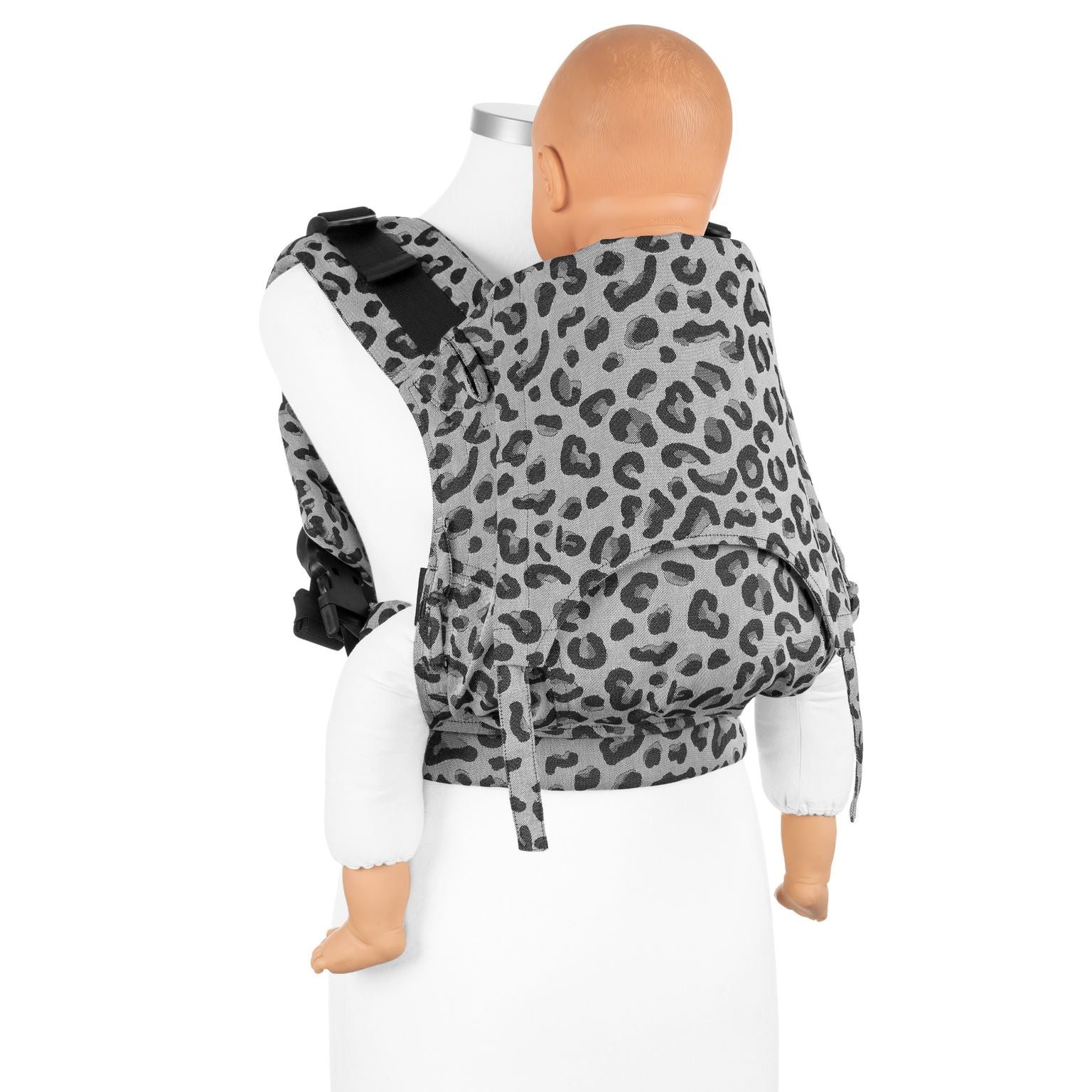 Fidella Fusion Fullbuckle Bärsel - Leopard Silver - Bärsele - MamaMilla