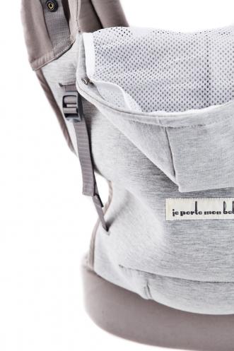 Love radius bæresele inkl. babyindsats - Hoodie carrier - Lysegrå/Athletic Grey - bæresele - MamaMilla